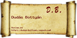 Dudás Bottyán névjegykártya